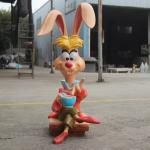 Garden Custom Fiberglass Products Outdoor Life Size Animal Sculptures for sale