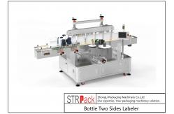China Two Sides Flat Bottle Labeling Machine Servo System 380V supplier
