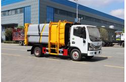 China 4x2 Drive 6CBM Dongfeng Waste Compactor Truck With Back Mounted Bucket supplier