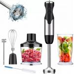 9 Speed Stick Hand Blender 400 Watt 4 In 1 Immersion Blender Set for sale
