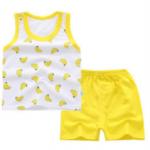 Random combination wholesale Multiple patterns sleeveless boy set clothing