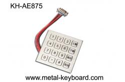 China Custom Industrial Metal Kiosk Keyboard / Digital Keypad With 16 Keys supplier