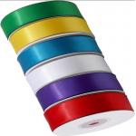 Wholesale Factory Liston Satin Ribbon Roll Solid Color Decorative Polyester Ribbon Tapes for Gift Wrap for sale