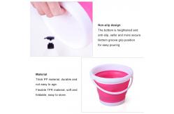 China 580g 10L Capacity Round Foldable Collapsible Bucket supplier