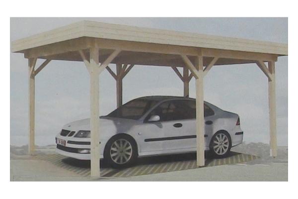 Prefabricated Natural Outdoor Wooden House Carport Gazebo In Pine Wood