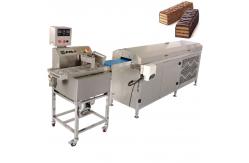 China SS304 Protein Bar Chocolate tempering coating Machine With 3.2m Cooling Tunnel supplier