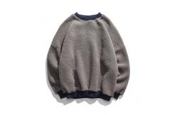 China Mens Plain Oversized Crewneck Sweatshirt , Oversized Sherpa Fleece Sweatshirt supplier