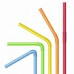 Compostable Biodegradable Pla Plastic Pointed Straw With Letter Wheat Straw for sale