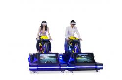 China Multiple Players Motion Simulator Ride , Black 1500w Electric Racing VR Motion Ride supplier