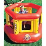 PVC Tarpaulin Inflatable Amusement Park , Blue / Red Mini Bouncer With Slide