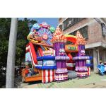 Ferris Wheel Inflatable Fun City With Digital Printing , Childrens Jumping Castle