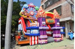 China Ferris Wheel Inflatable Fun City With Digital Printing , Childrens Jumping Castle supplier