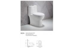 China Two Piece Ceramic WC Toilet Bowl Pan Floor Mounted Sanitary Commode supplier
