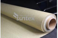 China High Temperature Resistant Vermiculite Coated Fiberglass Fabric For Heat Shield Containment supplier