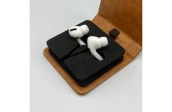 China Foam Inlay Shockproof Hard Shell earphone Case PU Leather Exteriors supplier
