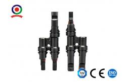 China Black Anti UV T Branch Y Branch T2 Solar PV Connector supplier