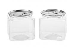 China Food Grade PET Plastic Clear Plastic Cylinder , Aluminum Easy Open End Tube supplier