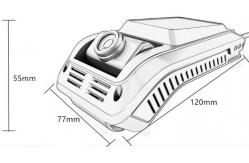 China H.265 2.0M Sensor 150° 2.4G Wifi Dual Channel Dashcam supplier