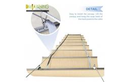 China Sus316 Fabric Waterproof Retractable Cover Pergola Sliding retractable pergola canopy supplier