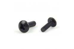China Large Carbon Steel Cross Recessed Screws Black Oxide Mushroom Head Screw supplier