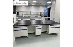 China Configurable Chemistry Lab Workbench Number of Shelves Drawers and Handles as Drawing supplier