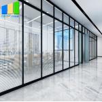EBUNGE 10mm Environmental Aluminum Tempered Single Glass Office Partition Walls for sale