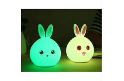 China Custom 120mm Rabbit Night Light Silicone Household Items supplier
