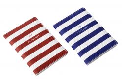 China Rectangle Weave Pattern PU Travel Passport Holder With Id Window supplier