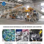 Waste Lithium Lead Acid Battery Recycling Machine Battery Scrap Recycling Plant Crushing Line for sale