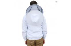 China Round Veil White Bee Jacket with Round Hat of Beekeeping Protective Clothing supplier