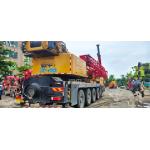 SA NY 130 Tons Mobile Crane Folding Design 7 Boom Section 4 Axles