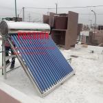 250L Thermal Solar Vacuum Tube Water Heater Galvanized Steel Painted Steel Shell for sale