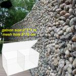 China High Zinc Coating Galvanised Gabion Boxes Anti Corrosive 2.2mm Dia Wire for sale