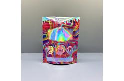 China 3.5g Mylar Holographic Bags Doypack With Zipper For Weed Flower supplier