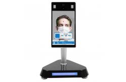 China Hand Sanitizer Dispenser Touch Panel Face Recognition Temperature  Kiosk supplier
