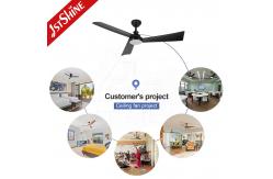 China 52 Inch Dimmable LED Light Ceiling Fan With Lights Remote Control 6 Speed supplier