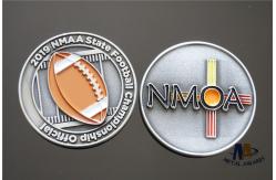 China Football Championship Coins Two Sides Custom Design And Soft Enamel supplier