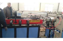 China Prestressed PP PVC Plastic Pipe Extrusion Line 80kg/H Gear Driven supplier