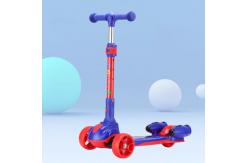 China OEM kids bubbly kick scooter with blowing bubble for sale supplier
