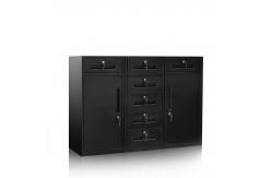 China Black Multi Function Combination 650mm Cold Rolled Steel Storage Locker supplier