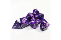 China Purple Crystal Skull Resin Boarding Dice Set Dragon and Dungeon supplier