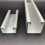 Custom Slotted Plain Aluminum C Profile for Solar Mounting System for sale