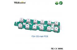 China F24-12S Transmitter PCB Single Speed Push Buttons Crane Remote Control Main PCB supplier