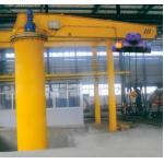 Fixed Column Slewing Boom Jib Crane Manual Rotate With Electric Hoist Durable for sale