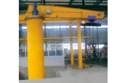 China Fixed Column Slewing Boom Jib Crane Manual Rotate With Electric Hoist Durable supplier