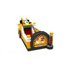 Car Themed Inflatable Obstacle Game Digital Printing Big Bouncy Castle for sale