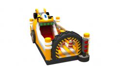 China Car Themed Inflatable Obstacle Game Digital Printing Big Bouncy Castle supplier