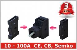 China Weatherproof 100 Amp Disconnect Switch with 1NO+1NC For Rotary Isolating supplier