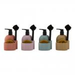 3N1 Sand Stone Utility Soap Dispenser With Stripe And S/S Nylon Brush And Cleaing Ball for sale