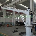 Yacht 2t 10m Telescopic Boom Hydraulic Deck Crane for sale